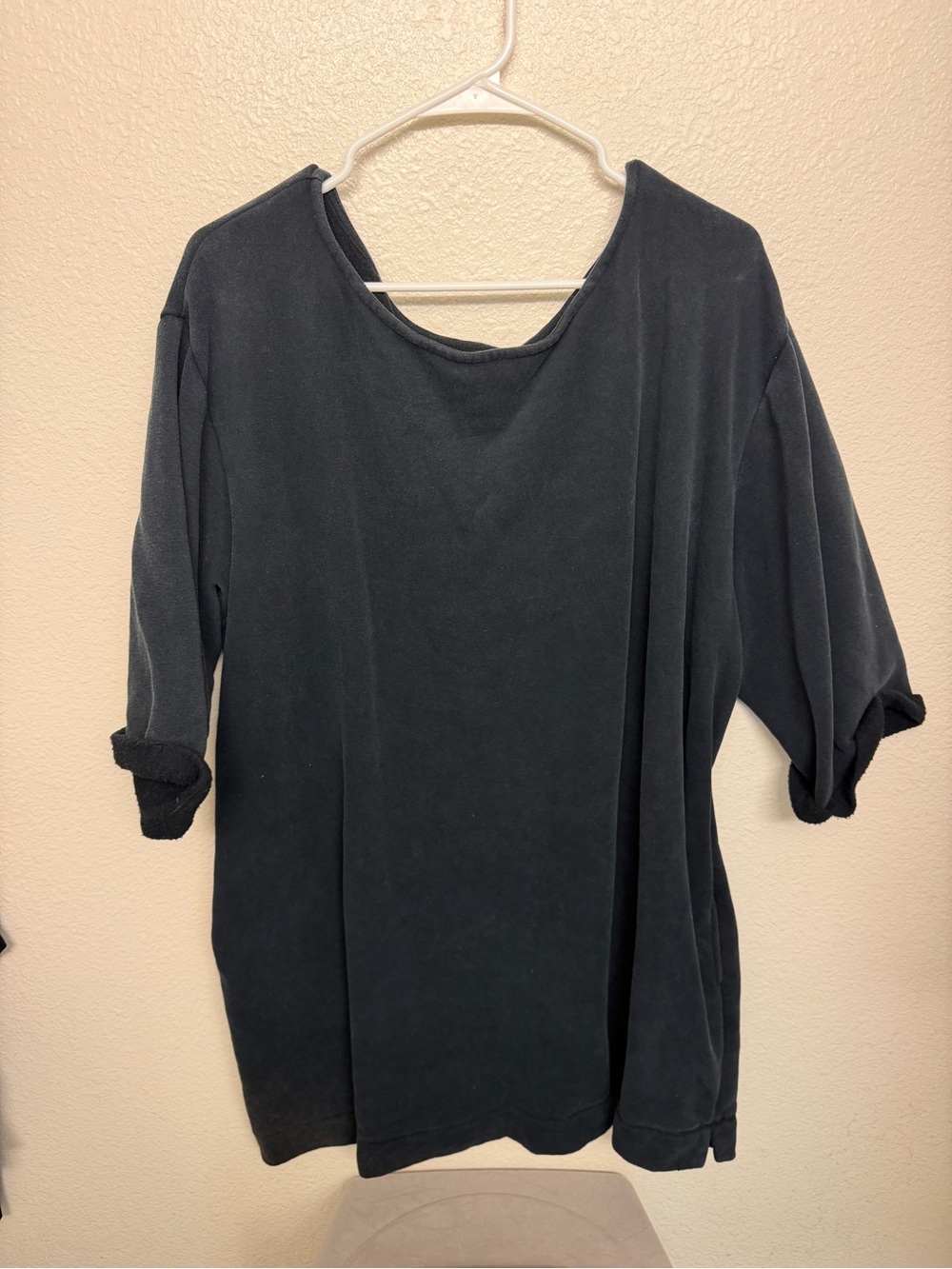 Urban Outfitters Black Oversized Women's Sweatshirt Dress